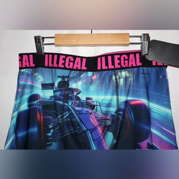 KRUSH Formula 1 Blue & Pink Boxer Briefs. Large. NWT. - Picture 2 of 9